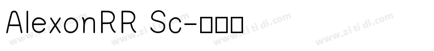 AlexonRR Sc字体转换
